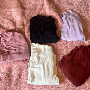 Long sleeve crop tops from SHEIN all in size medium